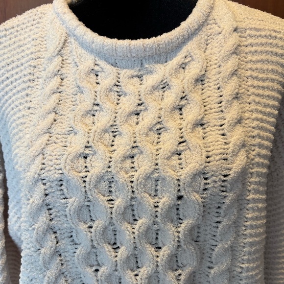 Jessica Simpson Soft Cable Sweater M Cream - Picture 3 of 9
